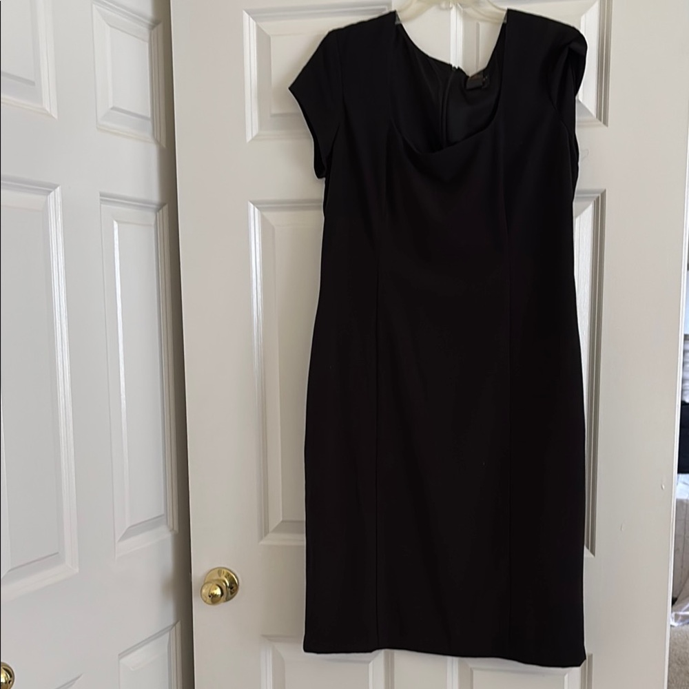 Shape FX Black Sheath Mini Dress Cowl Neck